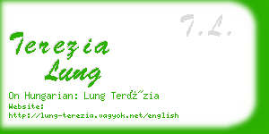 terezia lung business card